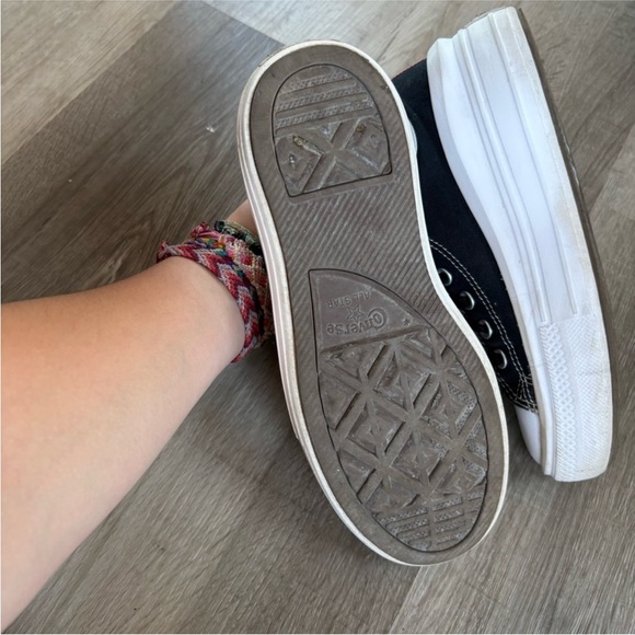 Converse Chuck Taylor All Star Move Platform Black and Pink Size 7 - Picture 7 of 10